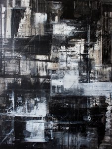 Texturiertes Schwarz-Weiß Abstrakt