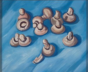 Pilze auf blauem Hintergrund von Marsden Hartley