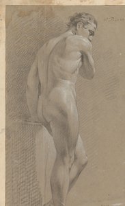 Stehender männlicher Akt, von hinten gesehen (1. Preis 1770) von Marten Houtman