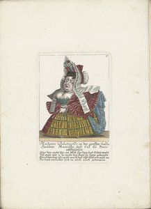 Die französische Zwergin Madame Palatinelle, ca. 1710