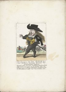 Der spanische Zwerg Don Guappos, ca. 1710 von Martin Engelbrecht (attributed to)
