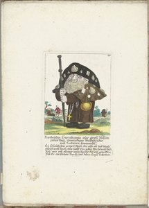 Der Zwerg Bartholdus Gursalkawiz als Pilger aus Compostella, ca. 1710