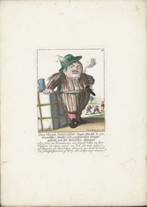 Der Zwerg Dan Hagel als holländischer Bootsmann, ca. 1710