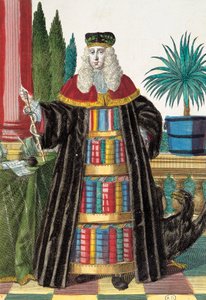 Doktor, Gravur aus Assemblage des nouveau manouvries habilles von Martin Engelbrecht (1684-1756), Deutschland