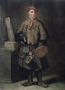 Carl von Linné (1707-78) in seiner Lappland-Tracht, graviert von Henry Kingsbury, veröffentlicht 1805