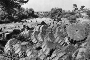 Tempel des Jupiter/Zeus, Olympia, Griechenland, 1937