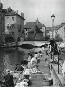 Thiou-Kanal, Annecy, Frankreich, 1937 von Martin Hurlimann