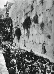Westliche Mauer des Tempelbergs, Jerusalem, 1937