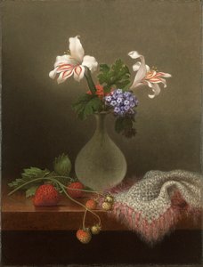 Eine Vase mit Kornlilien und Heliotrop von Martin Johnson Heade