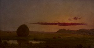 Sonnenuntergang, Newburyport Meadows von Martin Johnson Heade