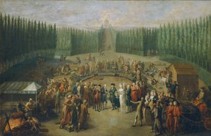 Grundsteinlegung des Tempels der Concordia in Laxenburg