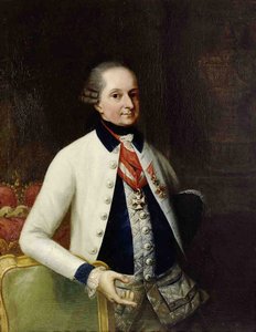 Nikolaus I., Fürst Esterházy 1714-1790 in der Uniform seines ungarischen Infanterieregiments Nr. 33
