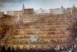 Einzug von Maria Isabella von Bourbon-Parma in Wien anlässlich ihrer Hochzeit mit Kaiser Joseph II. von Österreich