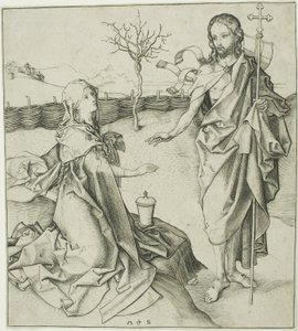 Christus erscheint der Magdalena—Noli Me Tangere von Martin Schongauer