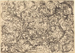 Ornament mit Hopfenranke