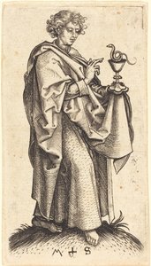 Heiliger Johannes der Evangelist von Martin Schongauer