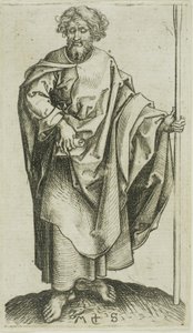 St. Thomas, aus Apostel von Martin Schongauer