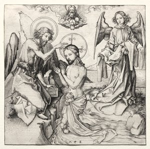 Die Taufe Christi im Jordan, um 1480-90