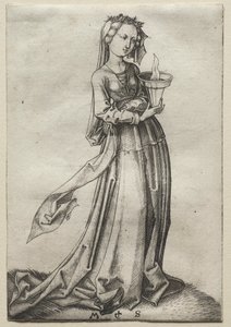 Die vierte weise Jungfrau von Martin Schongauer