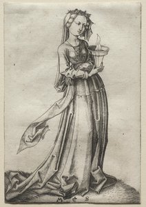 Die vierte weise Jungfrau von Martin Schongauer