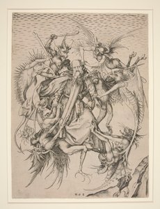 Die Leiden des Heiligen Antonius von Martin Schongauer