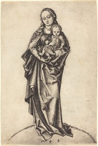 Die Jungfrau und das Kind mit dem Apfel von Martin Schongauer