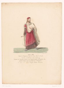 Kostüm von Odo I., König von Westfranken aus der Tragödie Le Siège de Paris