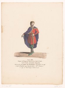 Kostüm des jungen Frank Osvin aus der Tragödie Le Siège de Paris