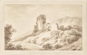 Landschaft mit Ruine
