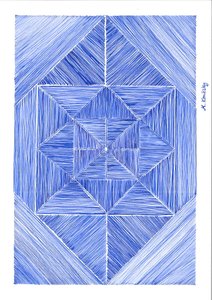 Blaue Tinte