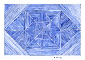 Blaue Tinte