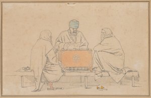 Ein türkischer Notar und zwei Frauen von Martinus Rørbye