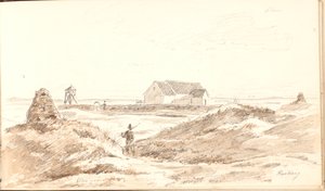 Dünenlandschaft bei der Kirche von Råbjerg