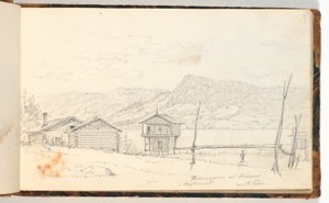 Landschaft mit Bauernhöfen von Martinus Rørbye