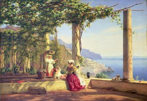 Pergola mit Blick auf Amalfi