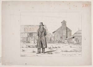 Peter Collet am Kupferbergwerk Buskerud in Norwegen von Martinus Rørbye