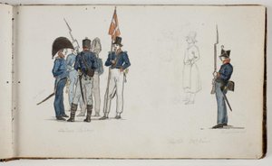 Studien von Soldaten von Martinus Rørbye