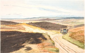 Hohlweg in den Tolne Hügeln, Vendsyssel, 21. Mai 1833 von Martinus Rørbye