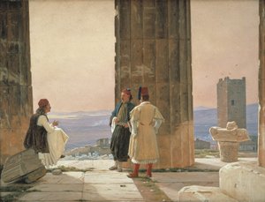 Der Blick vom Tempel der Athena auf der Akropolis