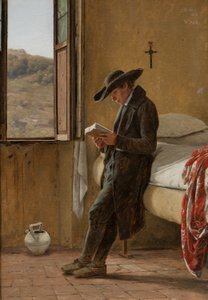 Junger Geistlicher beim Lesen von Martinus Rørbye