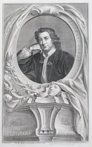Thomas Otway, graviert von Jacobus Houbraken, Amsterdam, 1741