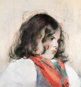 Kopf eines Kindes von Mary Cassatt