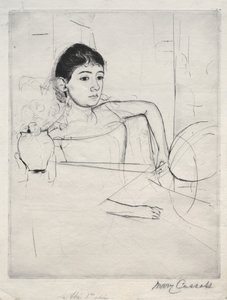 Mimi als Brünette, 1889 von Mary Cassatt