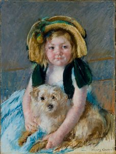 Sara mit ihrem Hund