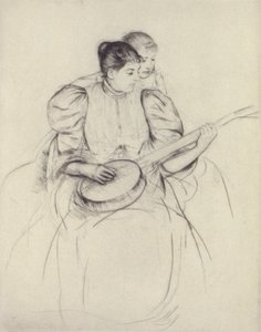 Die Banjo-Lektion von Mary Cassatt
