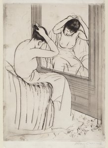 Die Frisur, 1890-1891 von Mary Cassatt