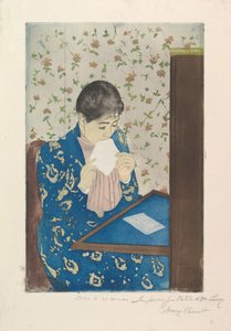Der Brief, 1890-91 von Mary Cassatt