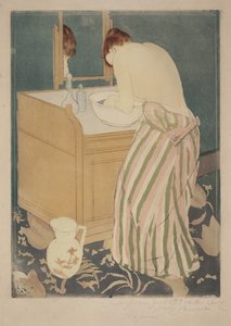 Badende Frau von Mary Cassatt