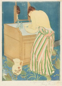 Badende Frau, 1890-1891 von Mary Cassatt