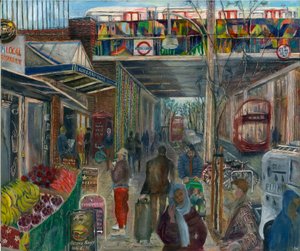 Ladbroke Grove kurz vor dem Lockdown: 4, der Bahnhof, 2020 von Mary Kuper